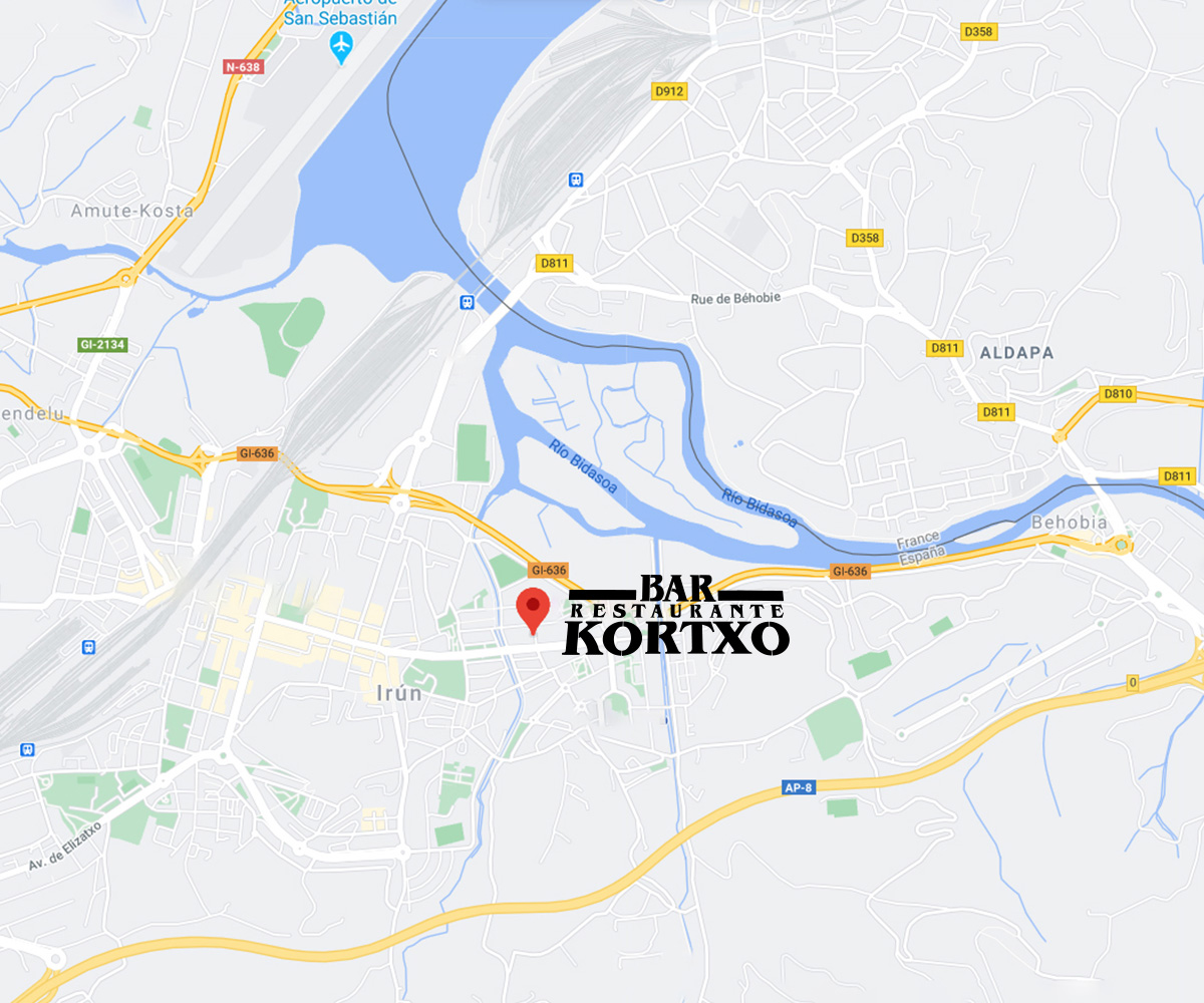 Ubicación Restaurante Kortxo Irun Gipuzkoa